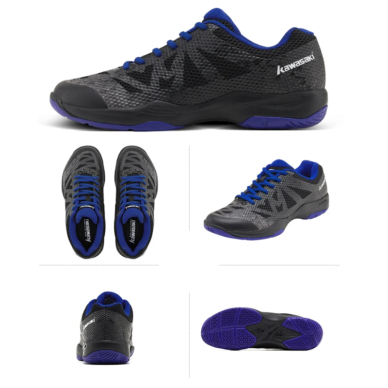 Kawasaki обувь для бадминтона для мужчин Zapatillas Deportivas высокие эластичные износостойкие дышащие кроссовки Легкая спортивная обувь K-357D
