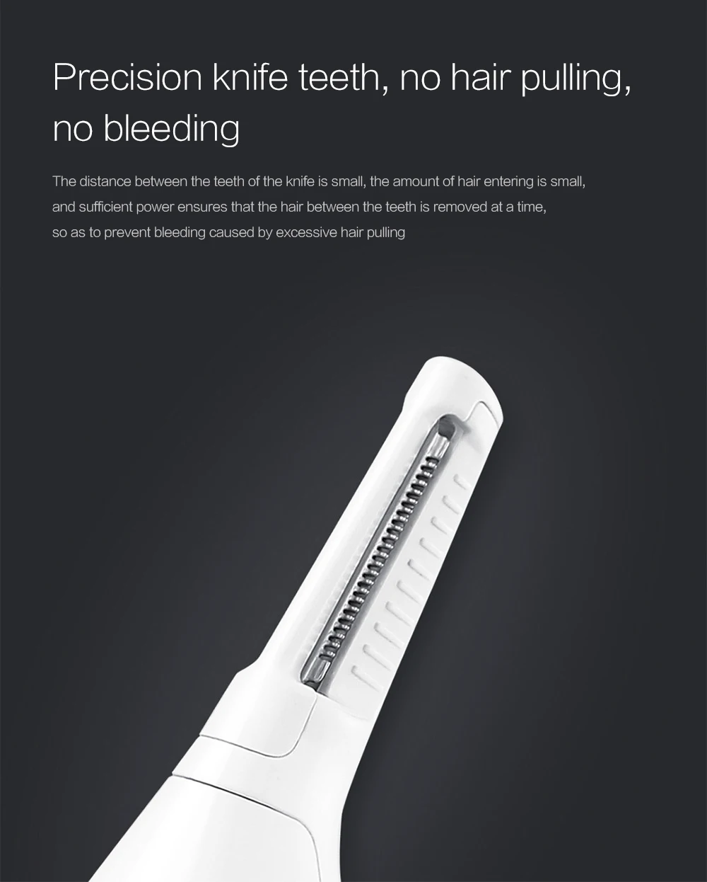 SOOCAS N1 Washable Nose Hair Trimmer Smart Mini Portable Electric Shaver Razor From Youpin With Travel Bag
