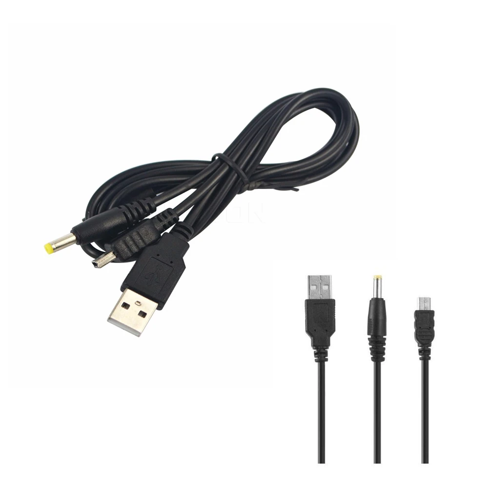 Высококачественный USB-кабель 2 в 1 для зарядки и передачи данных PSP 2000 3000 к ПК 10 шт.