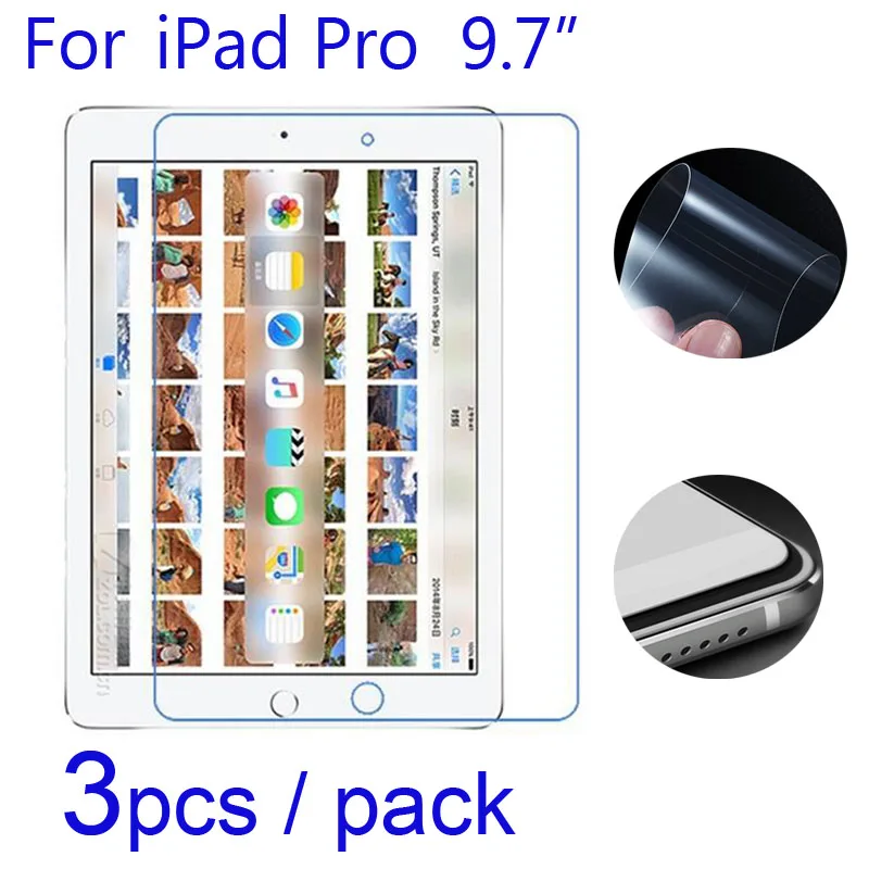 3 шт./лот мягкие Защитные пленки для экрана Apple iPad Pro 10 5/9 7 2017/2018 планшет ЖК экран