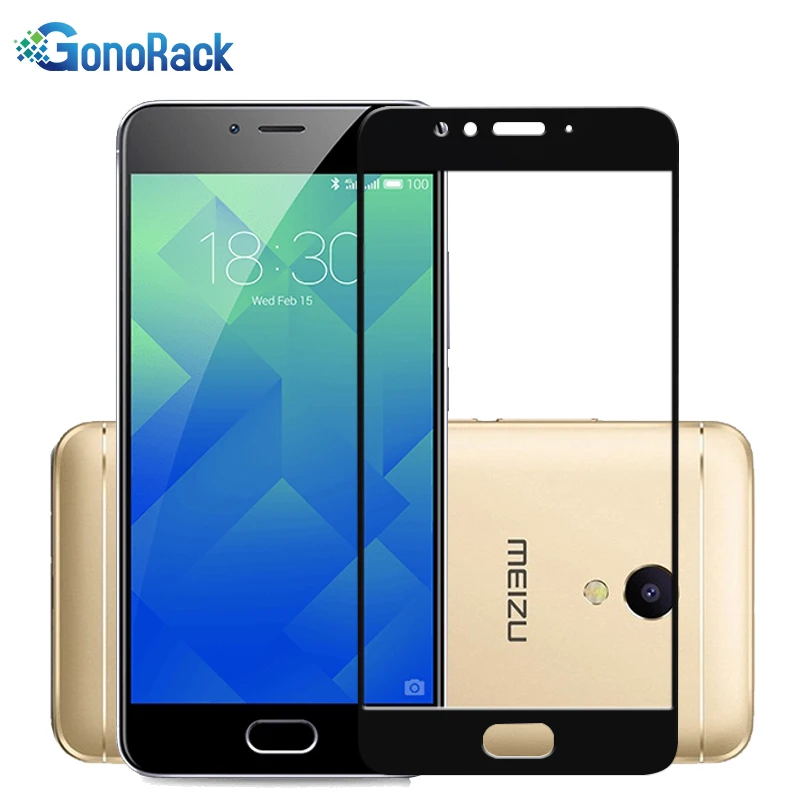 Защитное стекло GonoRack ультратонкое закаленное с полным покрытием для Meizu M5s M5C M5 Note