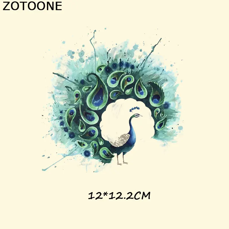 ZOTOONE наклейки-заплатки Красочные животные моющиеся печать на футболке одежда украшения дизайн Diy аксессуары железная передача