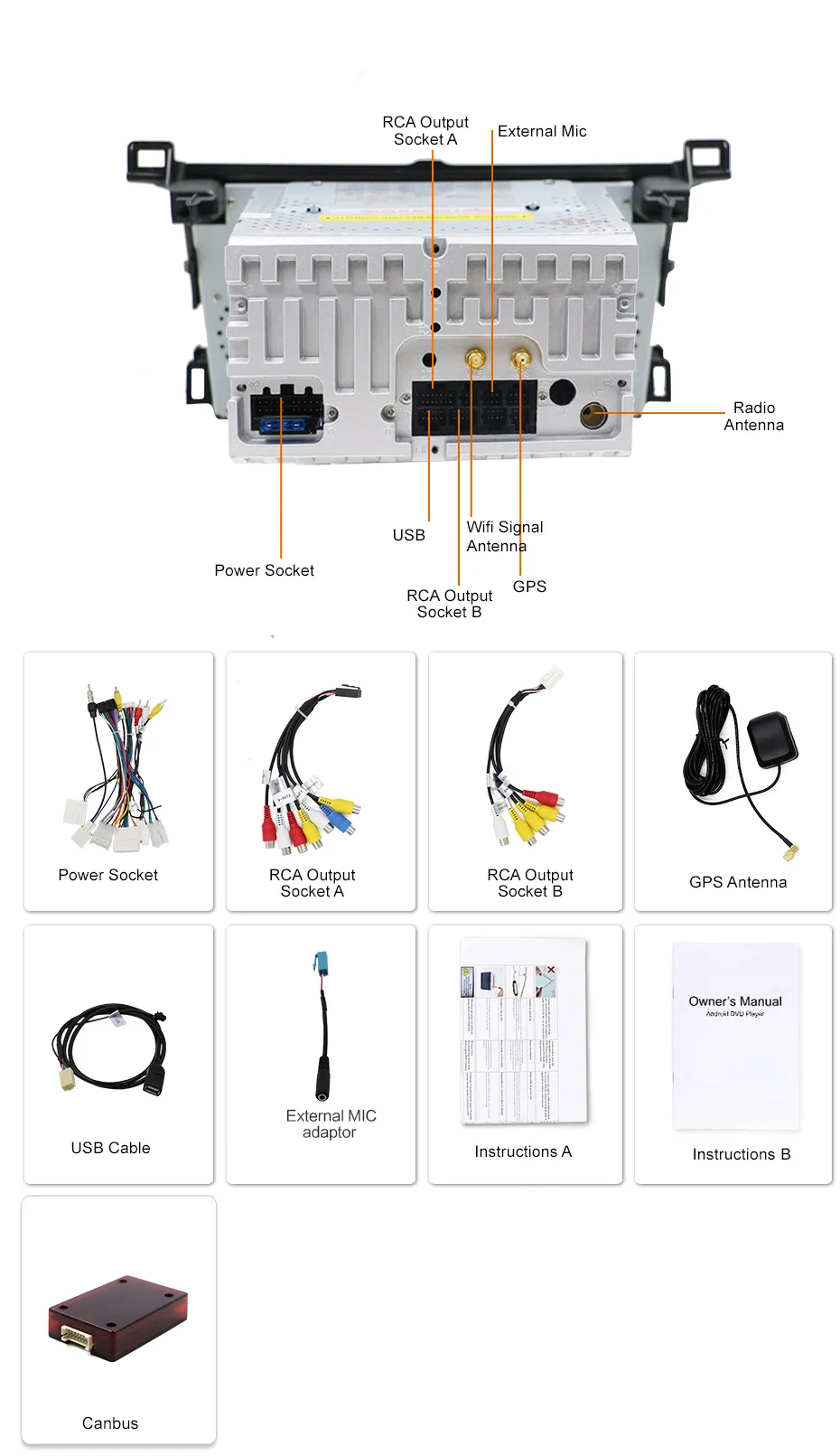 HD Octa 8 Core 2 din автомобильный радиоприемник gps Android 9,0 Автомобильный DVD плеер для Toyota RAV4 для Toyota Previa RAV 4 2013 радио кассетный магнитофон