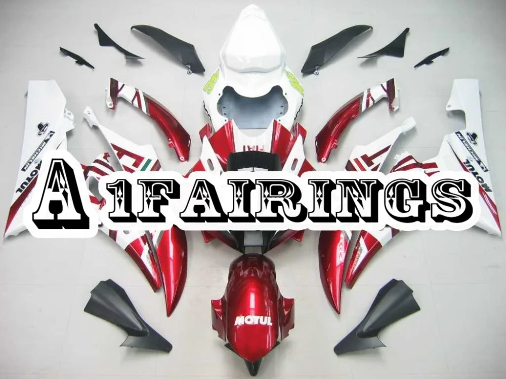 Полная ABS Пластик мотоцикл кузовов для Yamaha YZF600 R6 2006 2007 белые красные обвесы