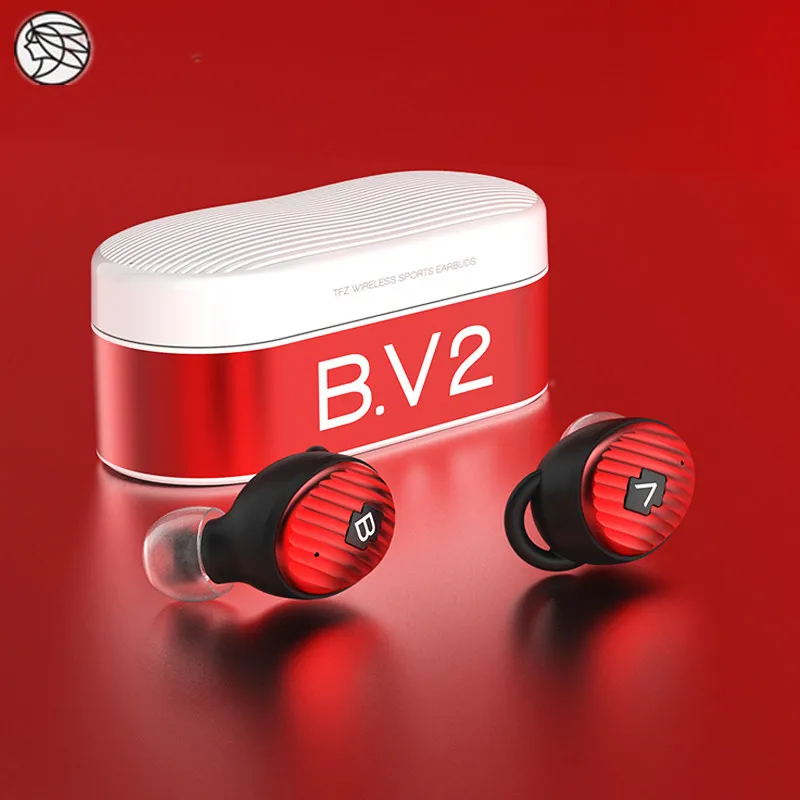 TFZ B.V2 Bluetooth 5 0 TWS Беспроводные наушники с чехлом чехол IPX5 Гарнитура 3D стерео звук