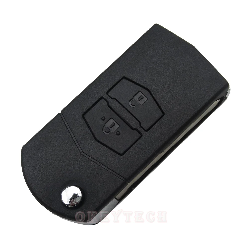 Складной модифицированный чехол для автомобильного ключа OkeyTech Mazda с 2 кнопками и