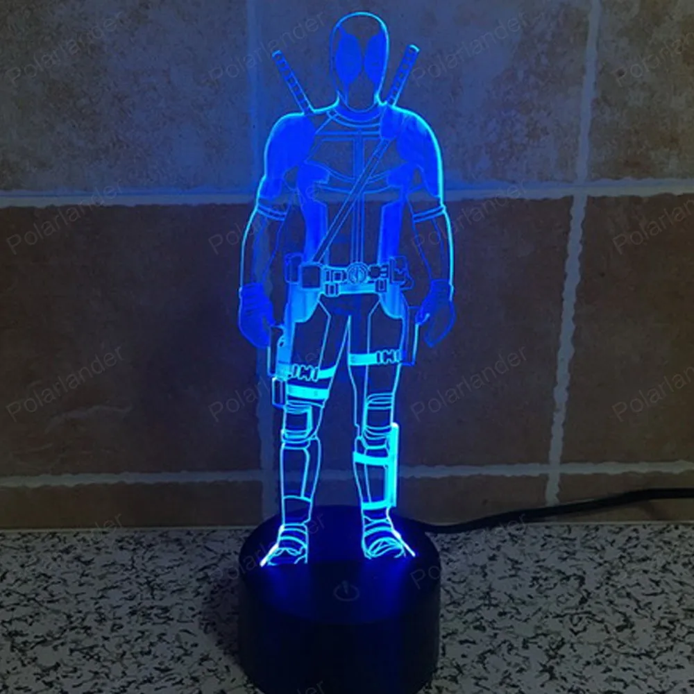 3D Ночник Таблица Lampara с Сенсорным Цоколь Лампы С Дистанционным Управлением