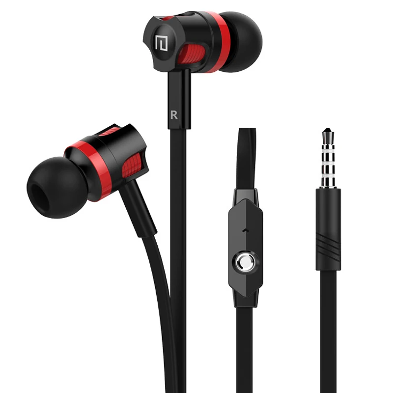 Стереонаушники вкладыши с микрофоном и кнопкой управления 3 5 мм|earphone super bass|stereo