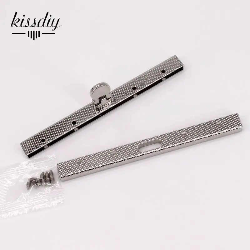 KISSDIY 10pcs 11.4 CM Embossed fihished DIY Metal Purse frame Handle for Bag sewing,antique Bronze Silver and Gun Black color