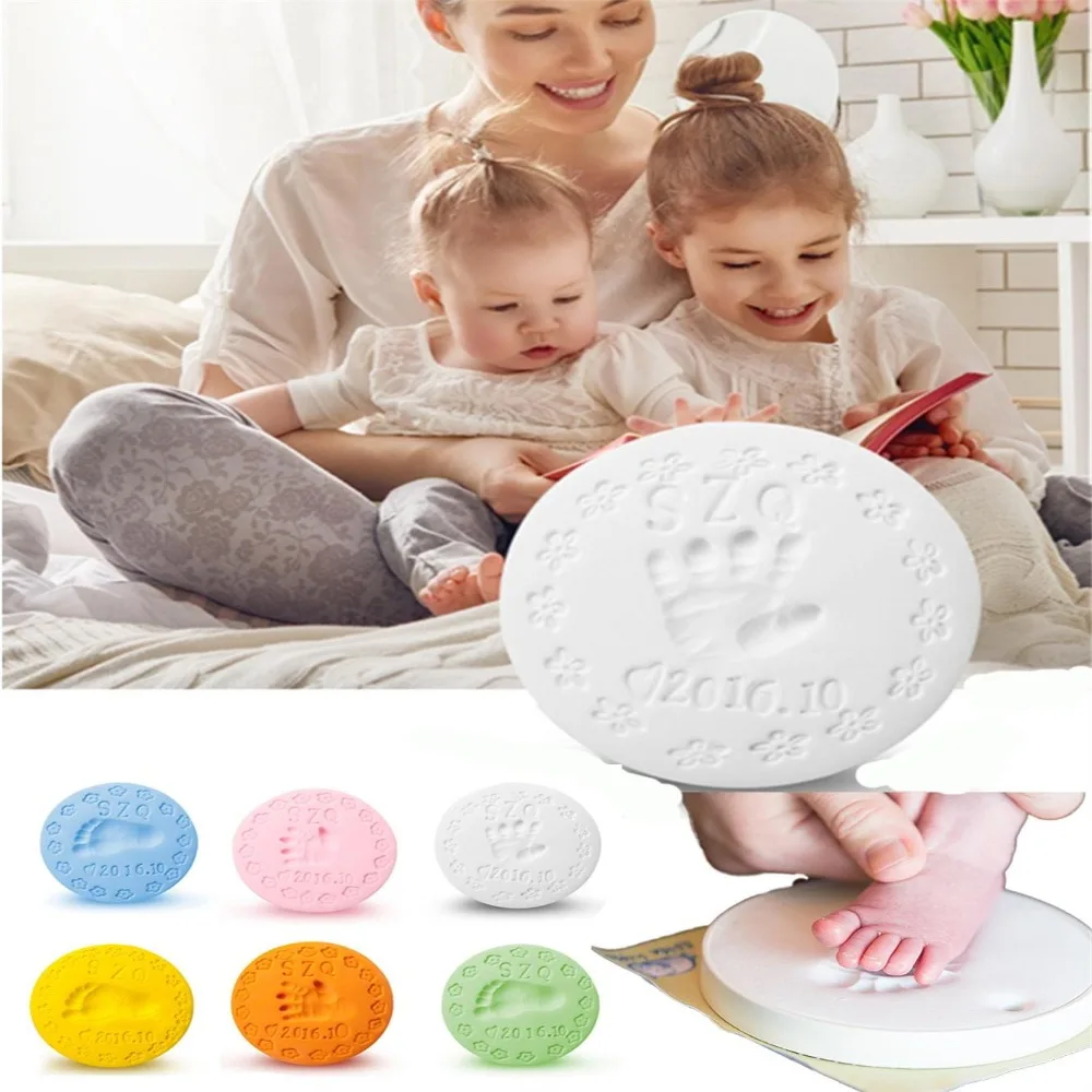 Мягкие Детские Handprint след пластилина сушка играть Light Clay слизь игрушки полимера