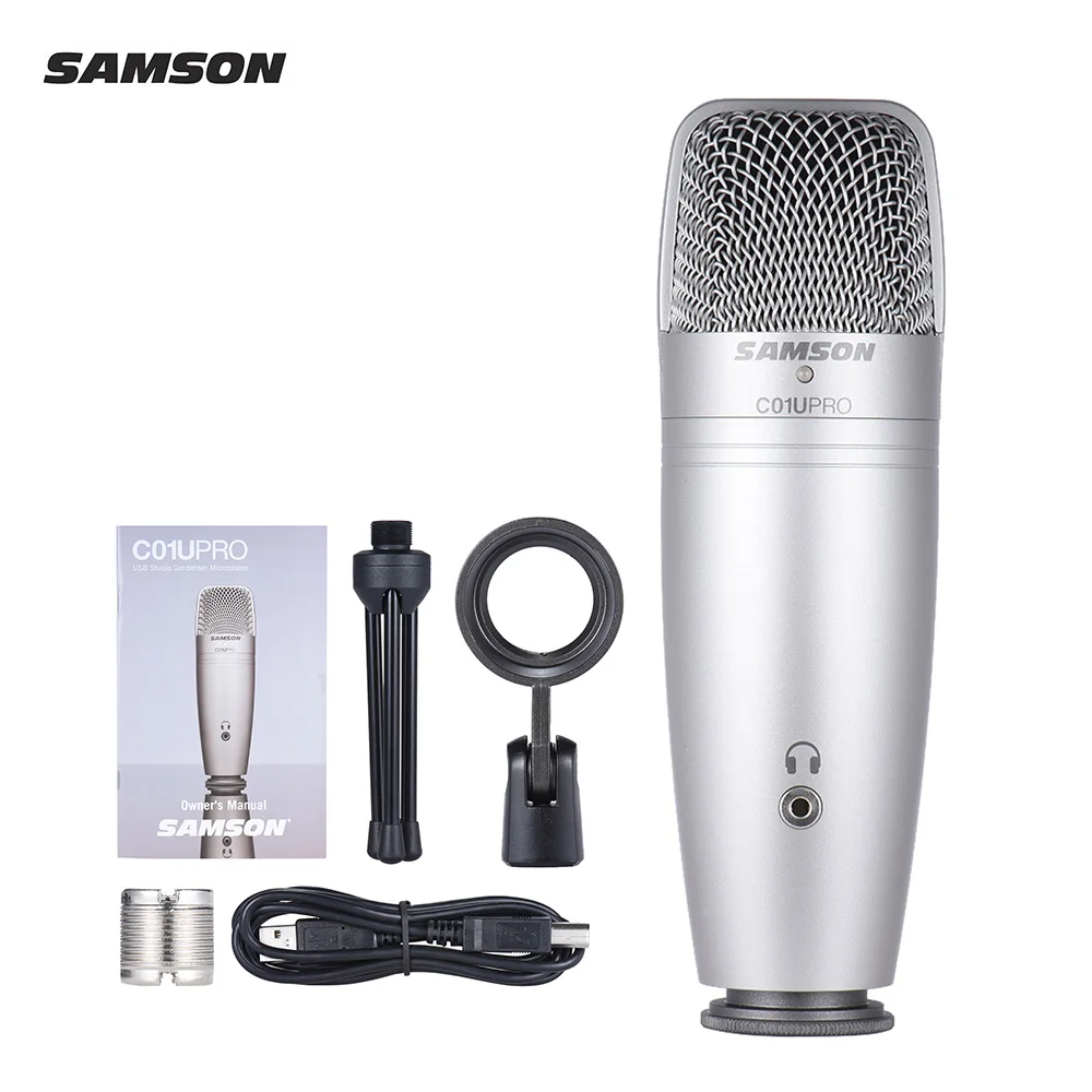 SAMSON C01U PRO USB Студийный конденсаторный микрофон с записывающим устройством