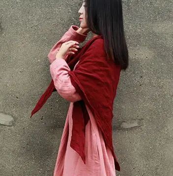 Хлопковый однотонный треугольный шарф Ms. S394|scarf shawl|triangle scarftriangle shawl |
