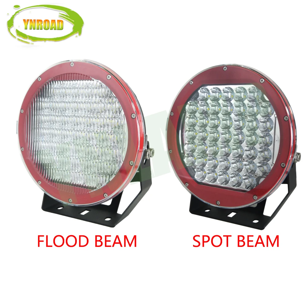 YNROAD 10-дюймовый 225 Вт красный цвет светодиодный фонарь для вождения IP68 супер яркий