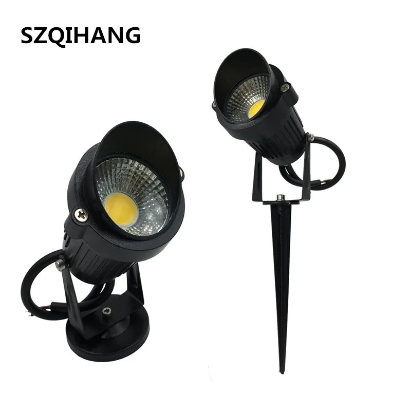 COB 10W Outdoor Garden Light LED Lawn lamp Waterproof Flood Spot Warm Cool White Led Spike Lawm DC12V/AC85-265V | Лампы и освещение