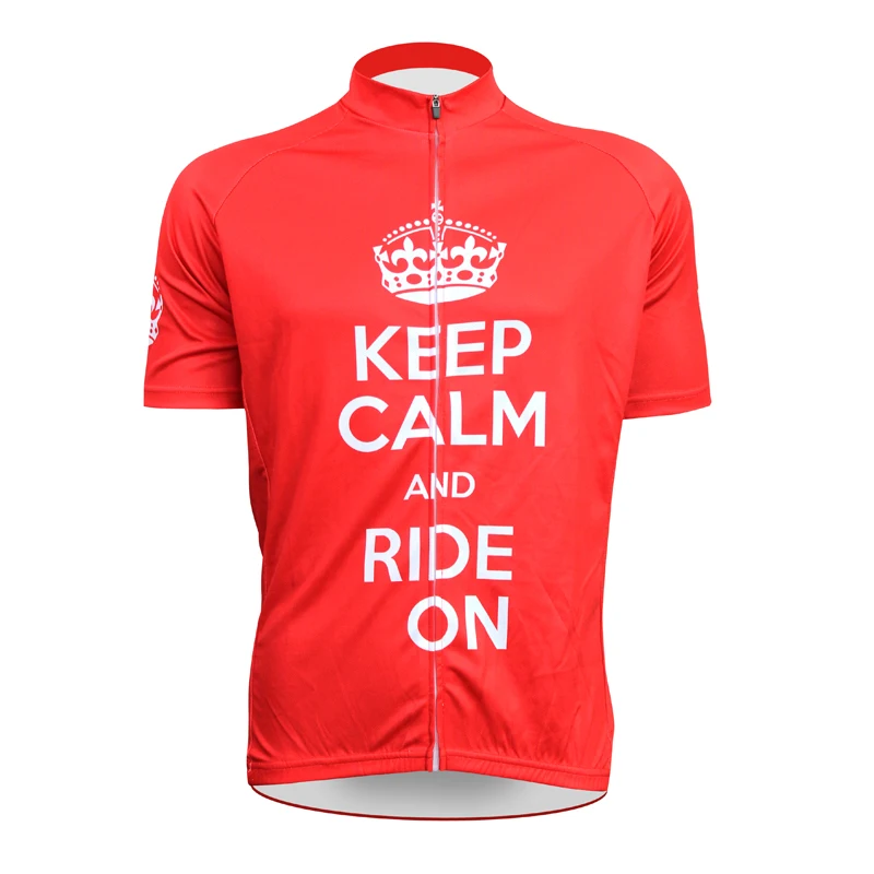Фото Alien спортивная одежда KEEP CALM AND Ride ON узор для мужчин Топ рукав красная верховой езды Alien спортивная одежда KEEP CALM AND Ride ON узор для мужчин Топ рукав красная верховой езды
