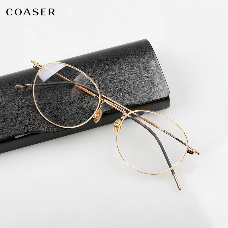 Круглые прозрачные очки в оправе титановая оправа для очков мужчин и женщин