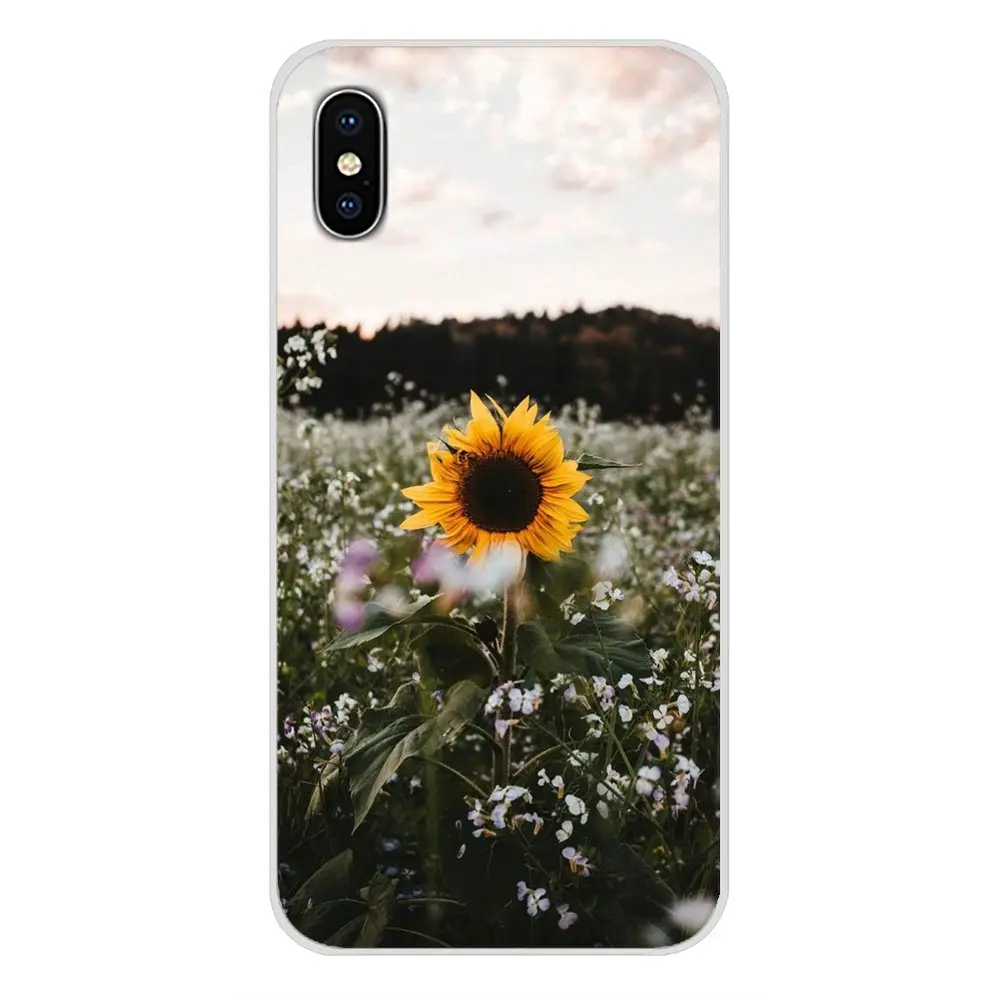 Подсолнух желтый цветок для Samsung Galaxy A5 A6S A7 A8 A9S Star J4 J6 J7 J8 Prime Plus 2018 аксессуары чехлы