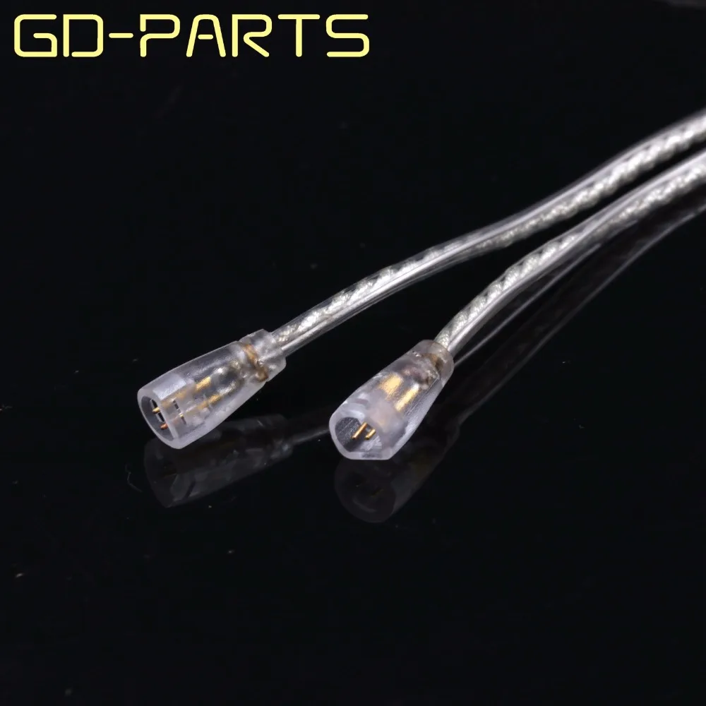 GD-PARTS 1,2 м посеребренный OCC кабель для наушников, гарнитура для наушников, обновленный провод для IE8 IE80 IE8I ER80, замена DIY