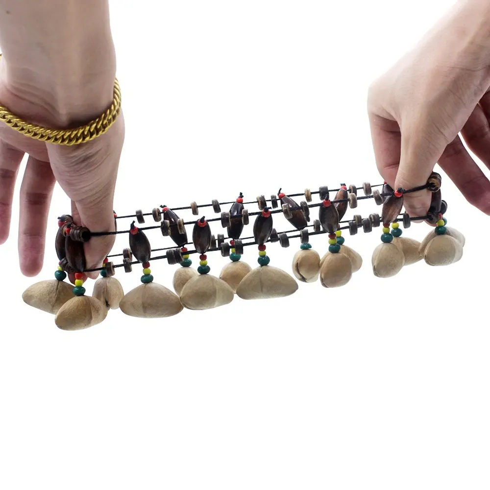 Handmade Nuts Shell Bracelet Handbell for Djembe African Drum Conga Percussion Accessories | Спорт и развлечения