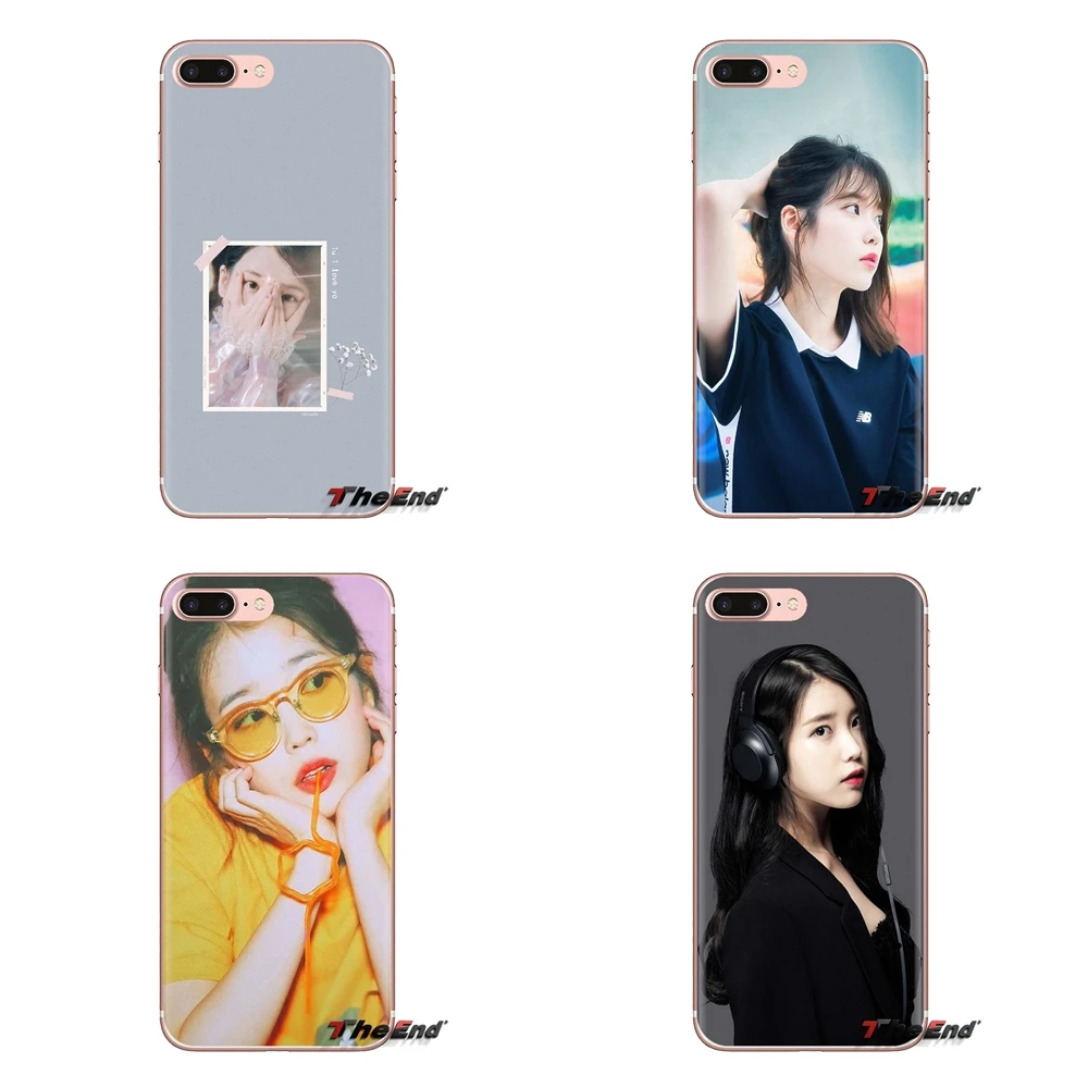 IU Lee Ji-eun Kpop Girl мягкие прозрачные чехлы для Samsung Galaxy S3 S4 S5 Mini S6 S7 Edge S8 S9 S10 Plus Note 3 4 5 8 9 |