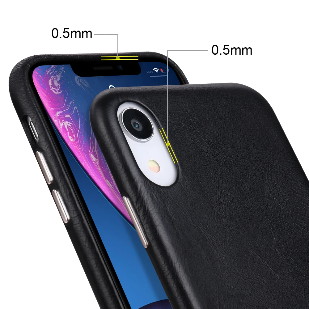 Jisoncase Чехол для Телефона iPhone XR кожаный чехол 6 1 дюйма Роскошный телефона