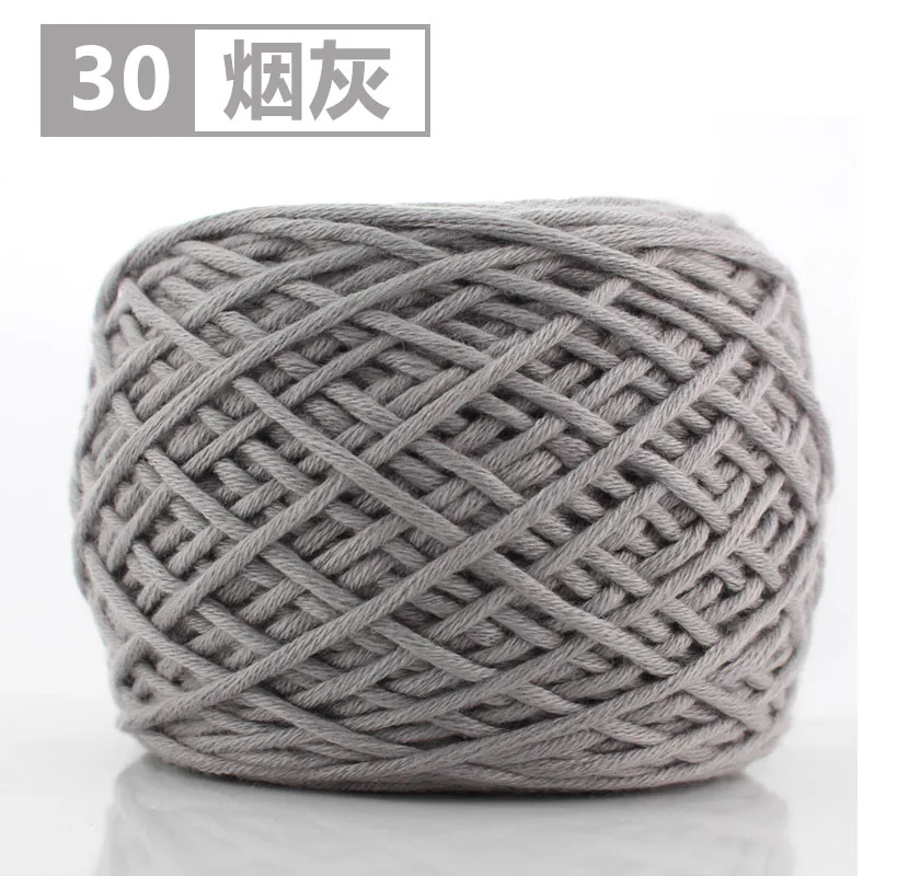 30 smoke grey 400 г/лот натуральная Мериносовая Шерсть Толстые пряжи войлочная шерсть-ровинг мягкая пряжа для прядения ручного вязания пряжа зима теплая свободная игла - Цвет: 30 smoke grey