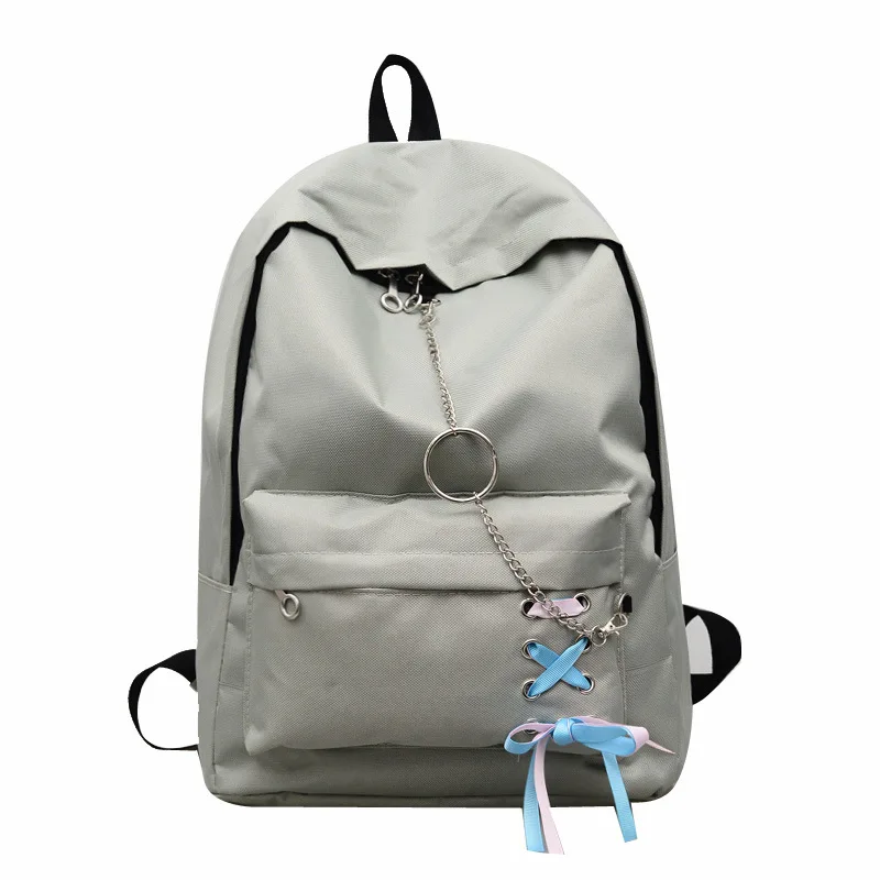 Холст Простой женский рюкзак Япония кольцо досуг путешествия для девочки сумка