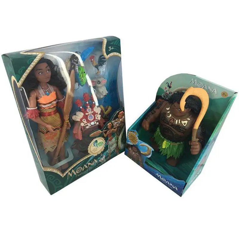 Горячие фигурки Moana Action & Toy Maui Chick Heihei пятнистая свинка игрушка модель кукла для