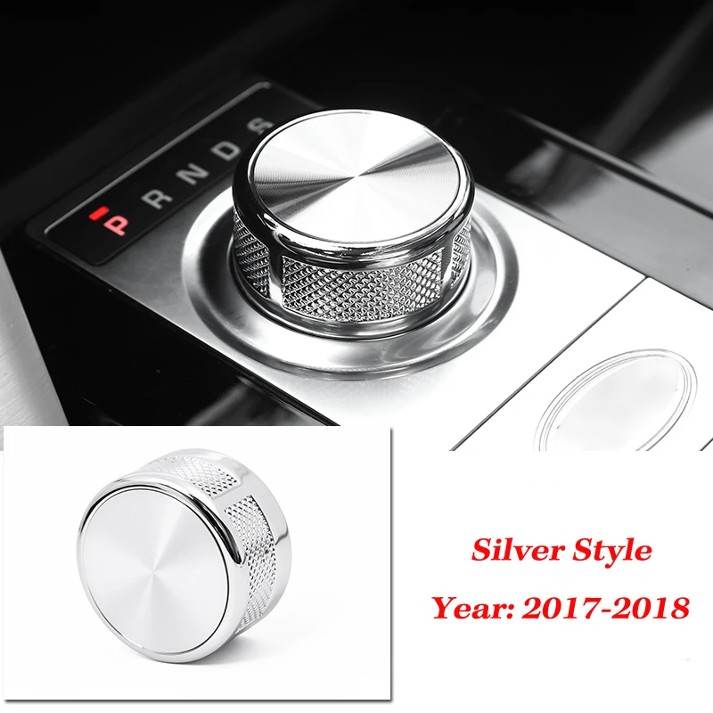 Silver Ручка переключения рулевого механизма автомобиля накладка на голову наклейки для Land Rover Discovery Sport/Discovery 5/Range Rover Vogue SV/Evoque - Название цвета: Silver