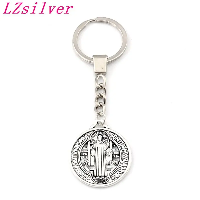 10 шт. брелок ST Бенедикт Нурсийского патрон против зла крест медаль подвеска