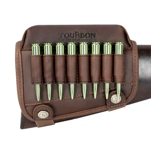 Tourbon винтовка приклад подставка для щек подставка из натуральной кожи с держателем патронов для стрельбы 306,30-08 аксессуары для охотничьего ружья