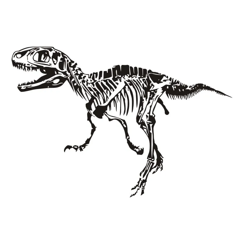 Скелет динозавра стены винила Стикеры T Rex Fossil Книги по искусству росписи
