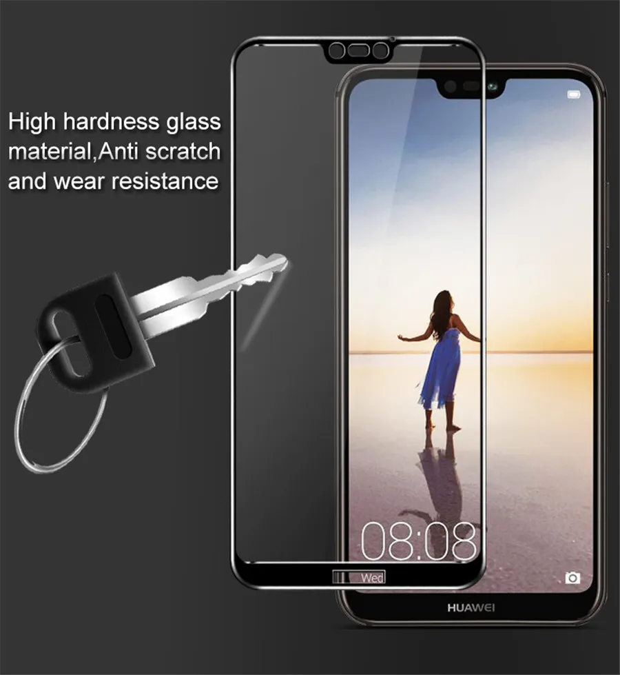 Imak Оригинальное полное покрытие закаленное стекло для Huawei P20 Lite 5 84