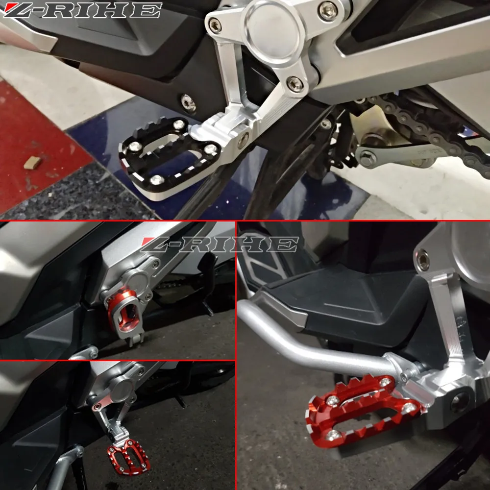 

Passenger Rear foot Set For HONDA X ADV 2017 2018 Folding Rear Foot Pegs Footrest For HONDA XADV radiator grille guard X ADV 750