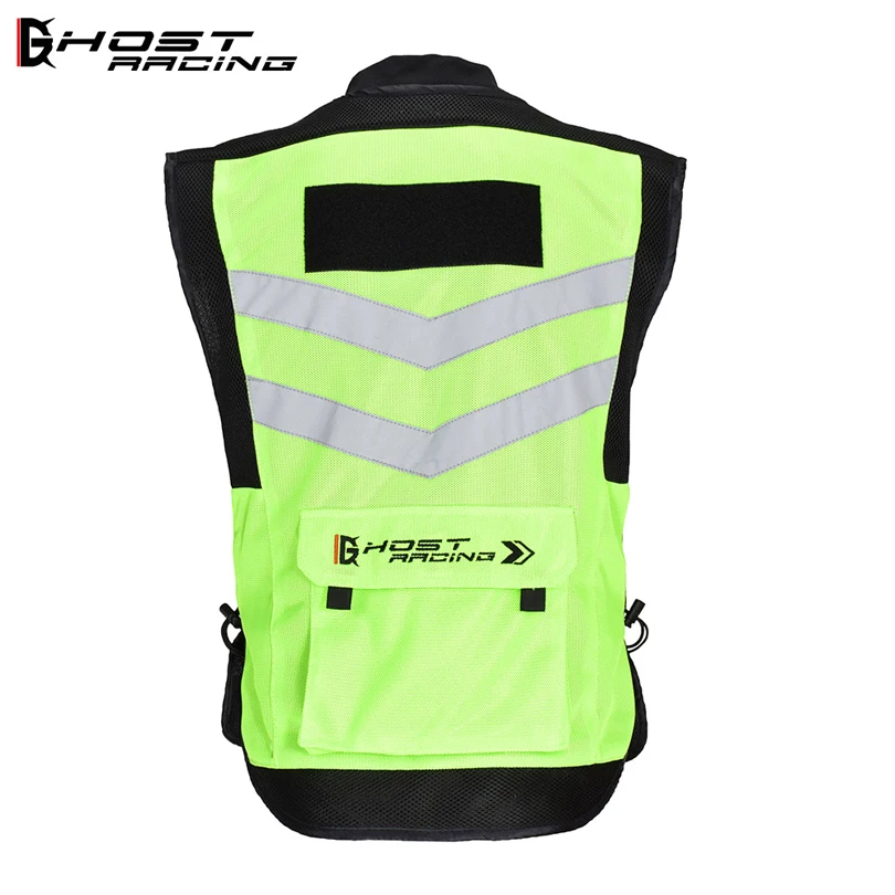 Светоотражающий Жилет для мотоциклистов GHOST RACING chaqueta ropa защитное снаряжение с