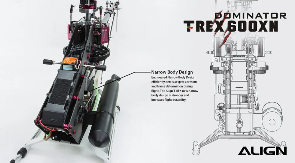 AlIGN T-REX 600XN нитро-вертолет масляный вертолет супер комбо RH60N06XW