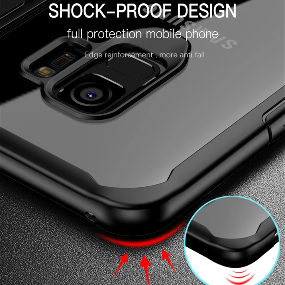 Роскошный защитный чехол для samsung Galaxy S8, S9, S10 Plus, S10E, 5G, противоударный, прозрачный чехол, Note 8, 9, мягкий силиконовый чехол-бампер