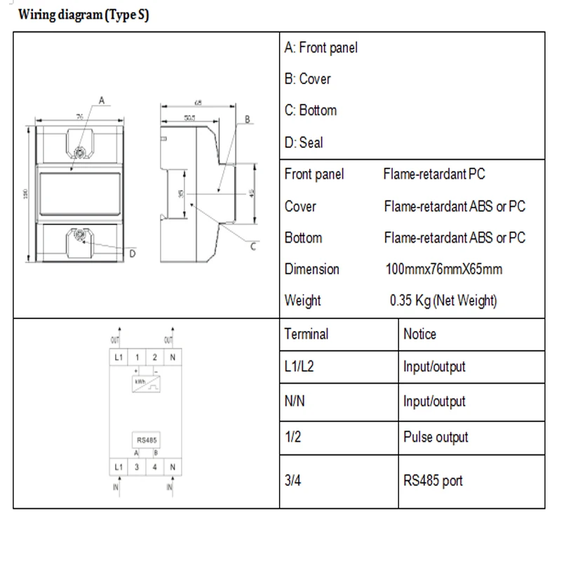 ЖК ac220V 230 V 50 Гц 60 Гц 5-80A RS485(MODBUS-RTU) удаленного счетчика функция подсветки счетчик электроэнергии Мощность метр кВтч