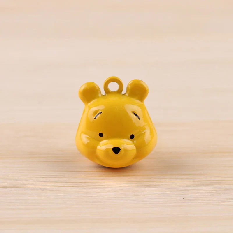 Number 4 Diy ювелирные изделия аксессуары мультфильм животных колокольчики домашних животных голова тигра медведь брелок кулон - Цвет: Number 4