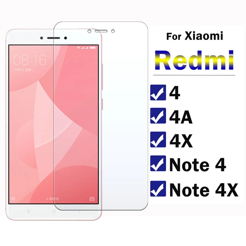 Защитное стекло для xiaomi redmi note 4 4x на ksiomi redme 4a Xiaome glas red mi xiamo siaomi hyomi tempered a4 x4