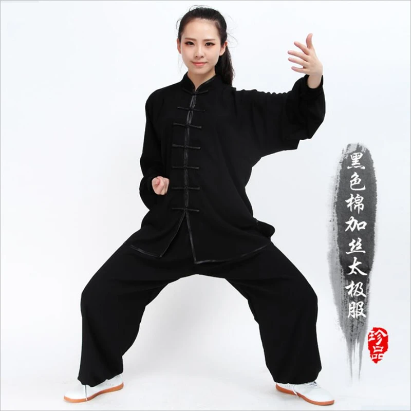 Tai chi одежда для женщин и мужчин китайский костюм taiji wudang кунг фу хлопковая