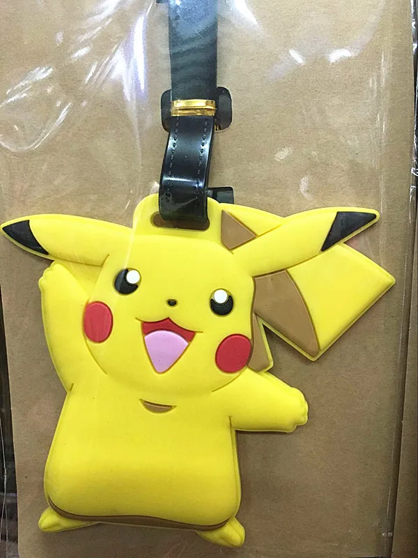 Ограниченное по времени предложение, аксессуары для путешествий Mala, креативные багажные бирки Elf Pokbaby, Пикачу, мягкие резиновые этикетки на чемодан
