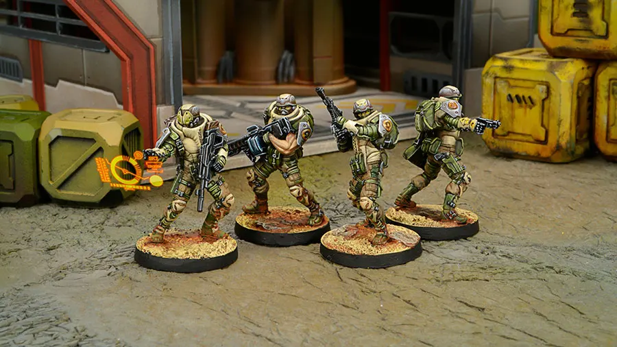 [Loong Way Miniatures] Corvus Belli Infinity 0606 DJANBAZAN тактическая группа 32 мм Металлические