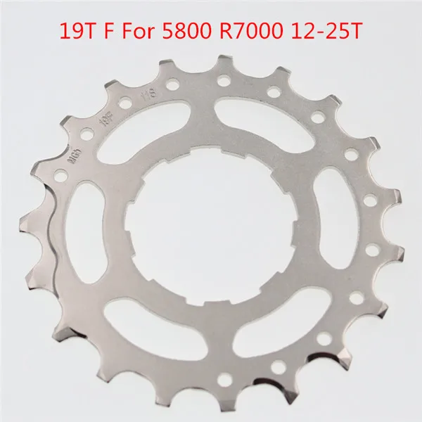 19T F for 5800 12-25 Shimano Ultegra 6800 кассета Звездочка CS-6800 R8000 5800 11 скоростей маховик запчасти замок Кольцо Звездочка колеса - Цвет: 19T F for 5800 12-25