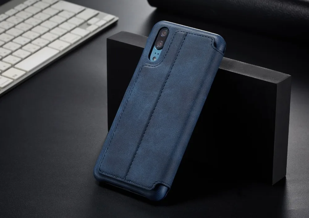 Чехол для HuaWei P20 P20 lite P20 pro Nova 3e с отделениями для карт, откидной кожаный чехол-бумажник