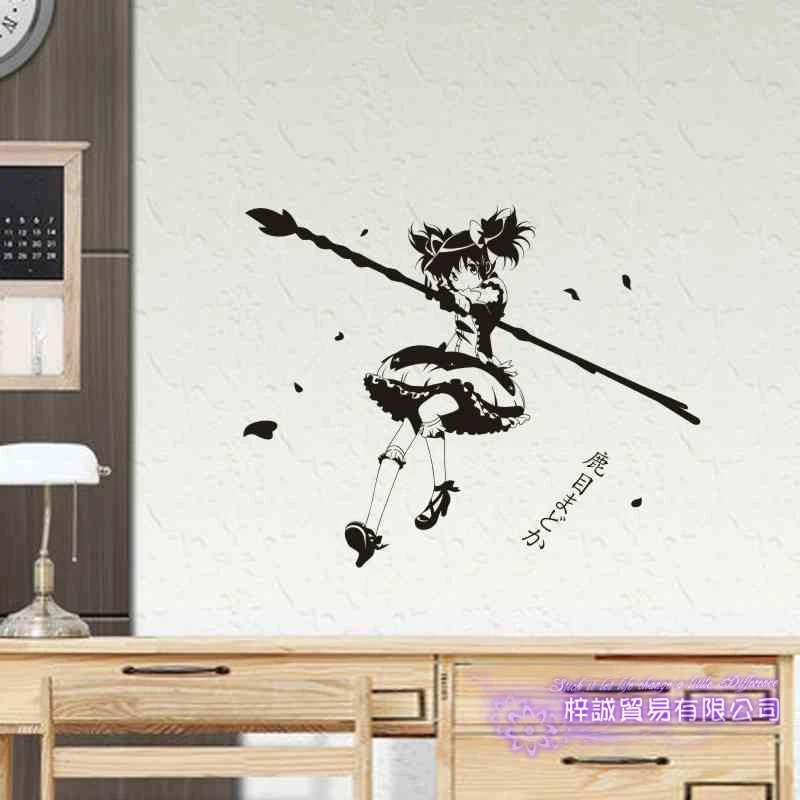 Стикер на стену Puella Magi Madoka Виниловая наклейка машину из аниме домашний декор