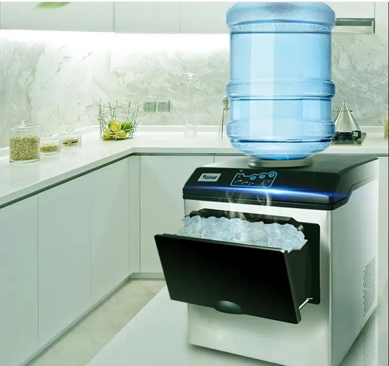 25кг льдогенератор маленький автоматический Электрический бытовой Bullet Ice Cube