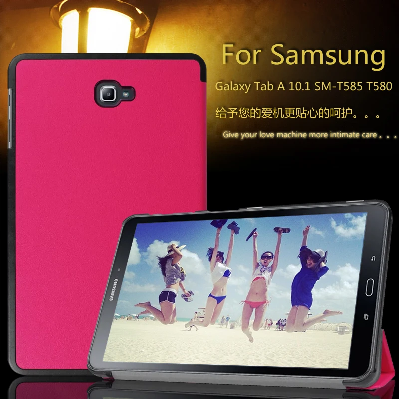 Магнитный Тонкий умный чехол подставка для Samsung Galaxy Tab A A6 10 1 T580 T585 из