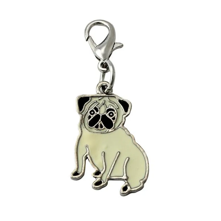Практичный 2019 новая Dog Tag Диск Pet ID аксессуары из эмали Воротник Ожерелье Мопс