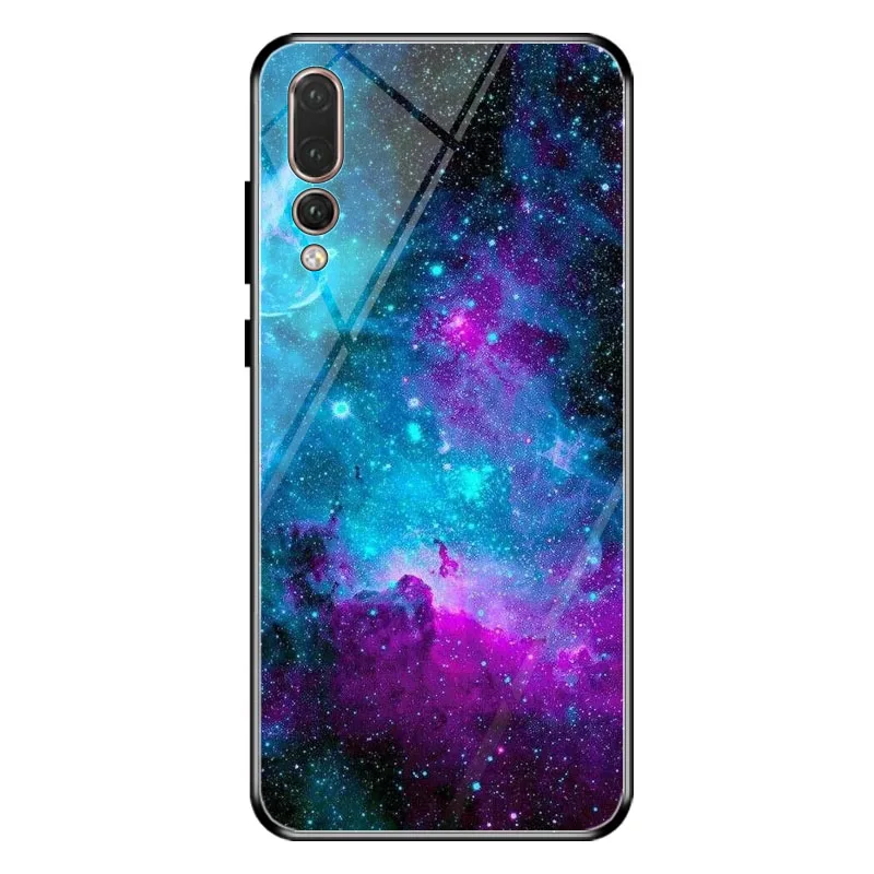 Стеклянный чехол для huawei P20 Pro из закаленного стекла противоударное покрытие